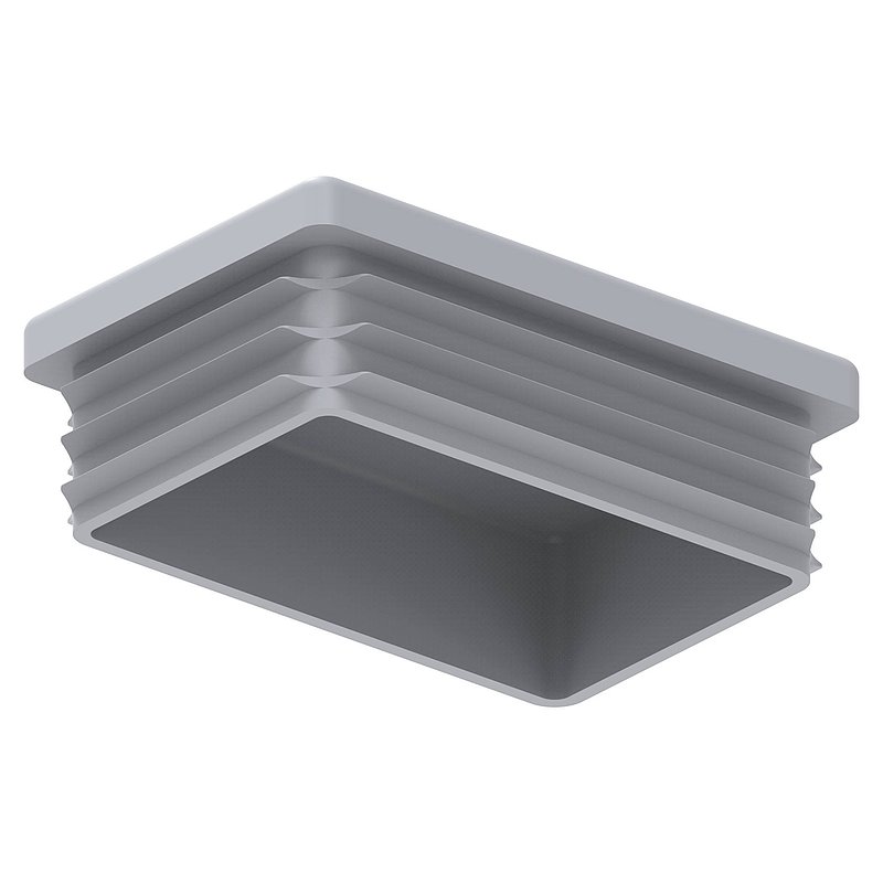 Plastic cap for rectangular tube 60x40mm