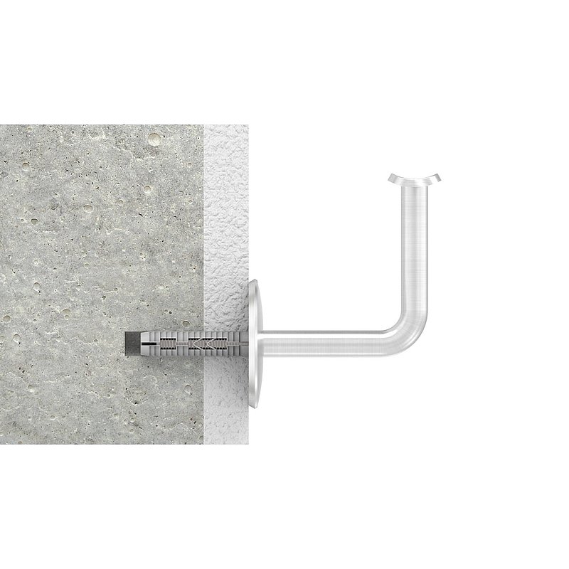 Handlaufhalter, Drehfix-System, V2A