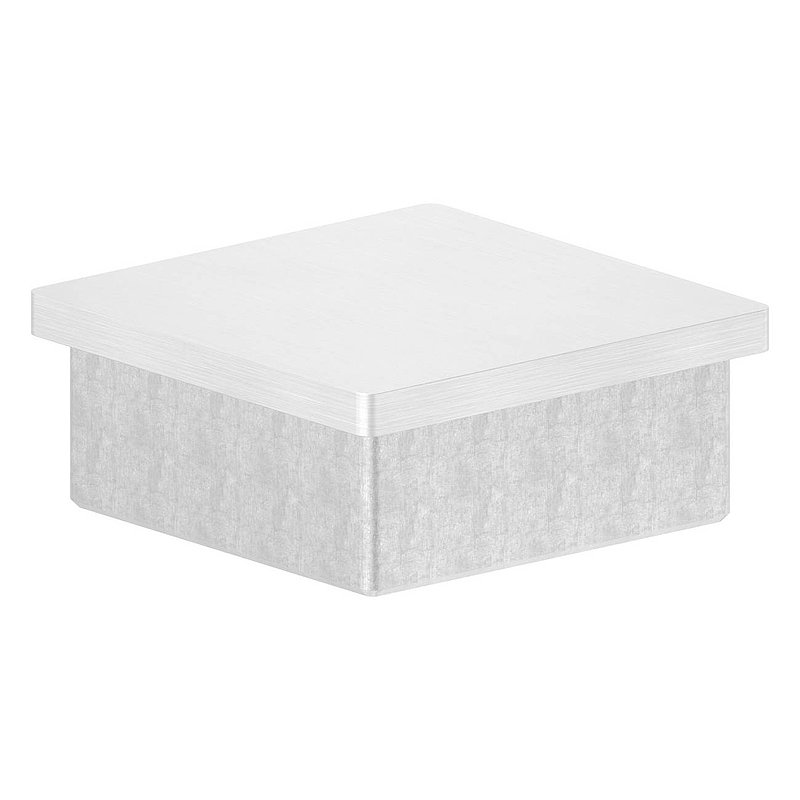 Einsteckkappe, für Rohr 60x60x3,0mm, V4A