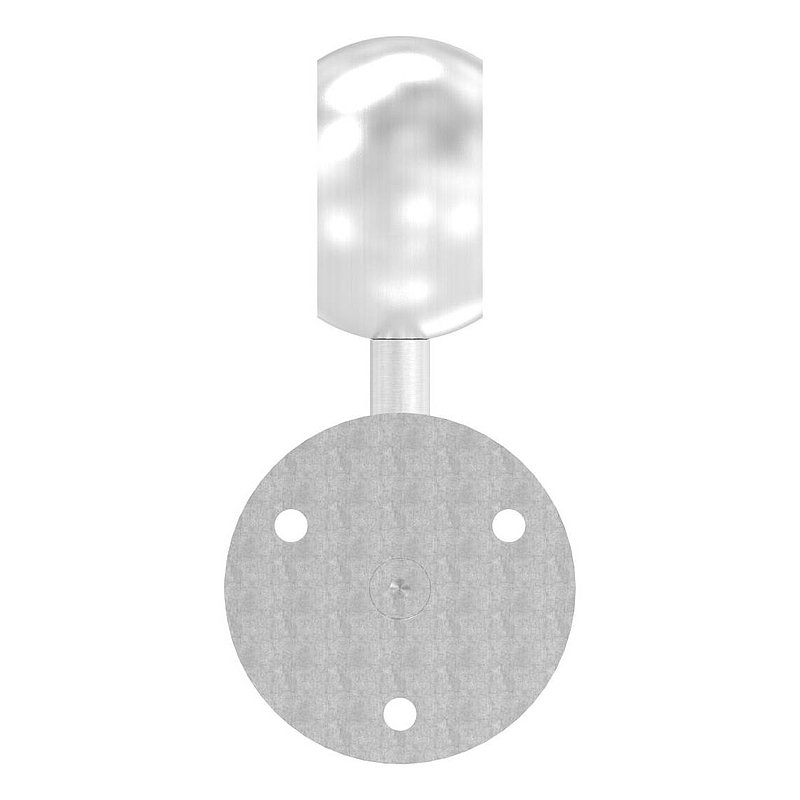 Handlaufhalter mit Kugelring für Rohr 48,3mm (Ronde und Bügel verschraubt), V2A