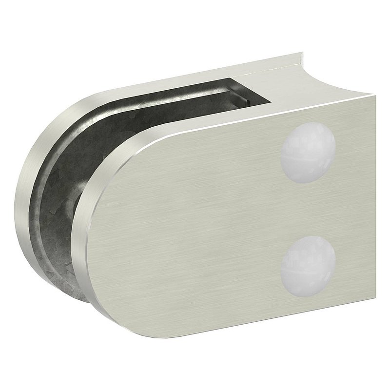 Glasklemme Mod. 33, Anschluss: 42,4mm, VA-Effekt
