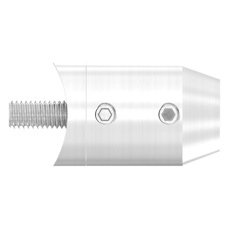 Querstabhalter (zum Stoßen vorne)für 42,4mm Rohr, Bohrung vorne 12,2mm, V2A