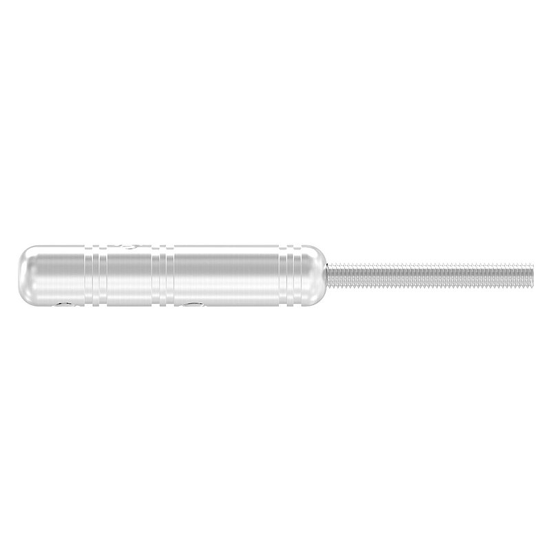 Threaded terminal for self-assembly, for 4mm cable, AISI304