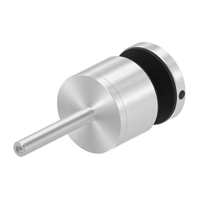 Glaspunkthalter 52mm, flach, verstellbar, V2A