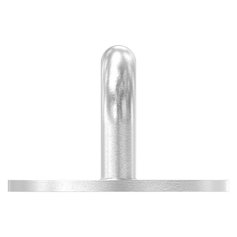 Oeillet de fixation avec plaque ronde V4A