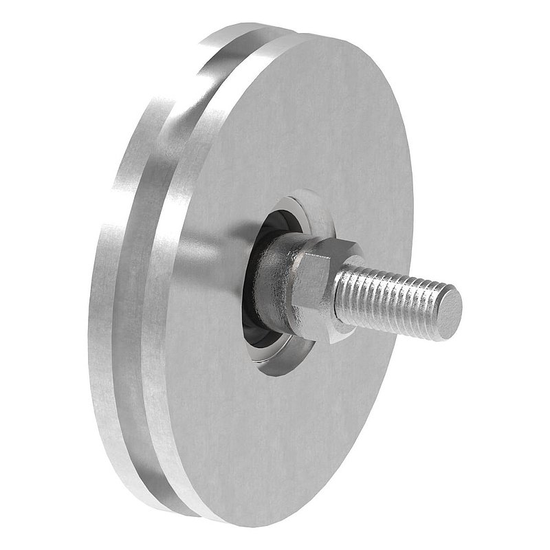 Schiebetorrolle mit U-Rille