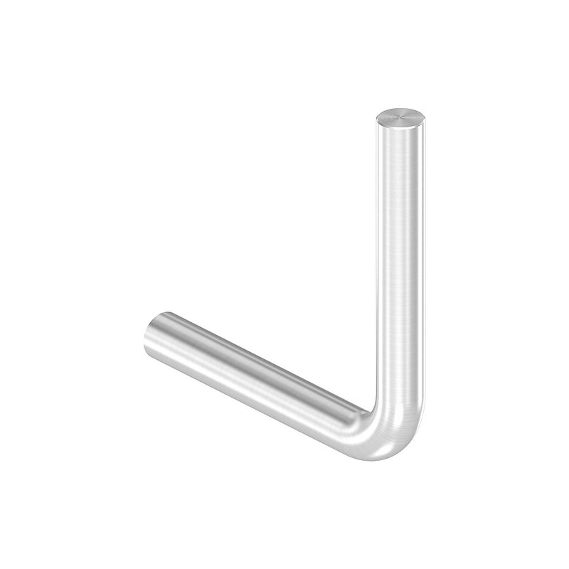 Bügel Ø 10mm, 90° gebogen, ohne Gewinde, V2A