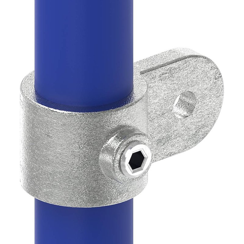 Halter mit einer Lasche, für Rohr Ø 33,7mm