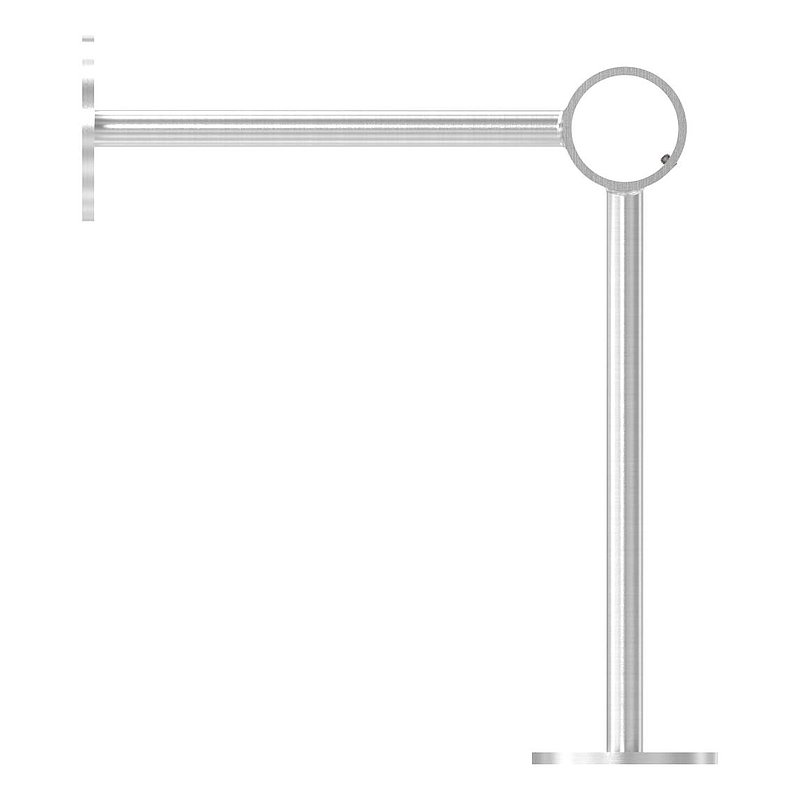 Fußlaufstütze, für Rohr 33,7mm, V2A