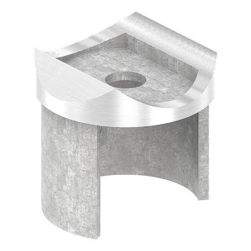 Adapter für Nutrohr-Anschluss 42,4mm, V2A
