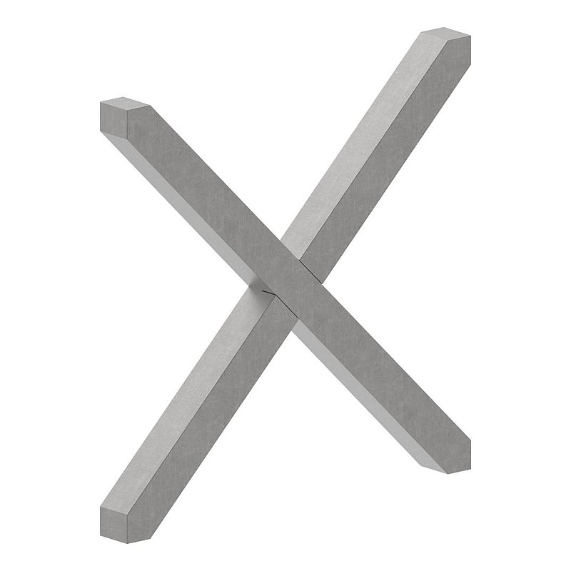 Kreuz 12x12mm, 125x125mm