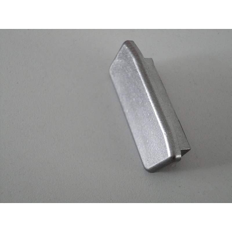 Endkappe für Kunststoffhandlauf für 40x8mm, graualuminium