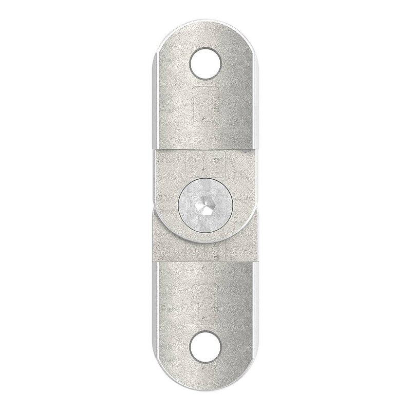 adjustable handrail connection plate, 42.4 mm, AISI316