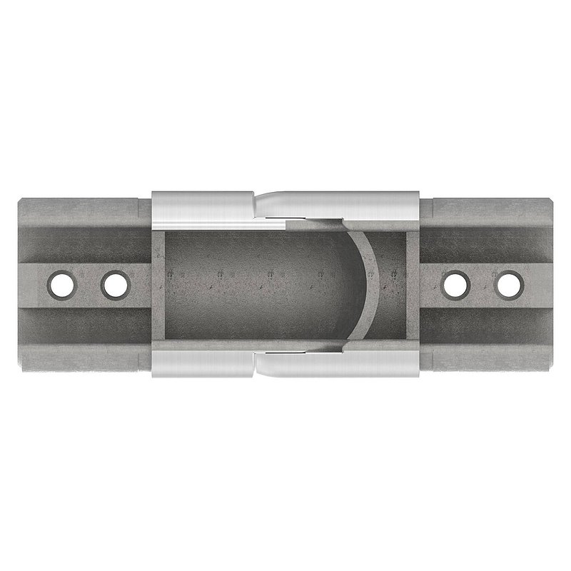 Flexible connector for grooved tube 42.4 mm, AISI304