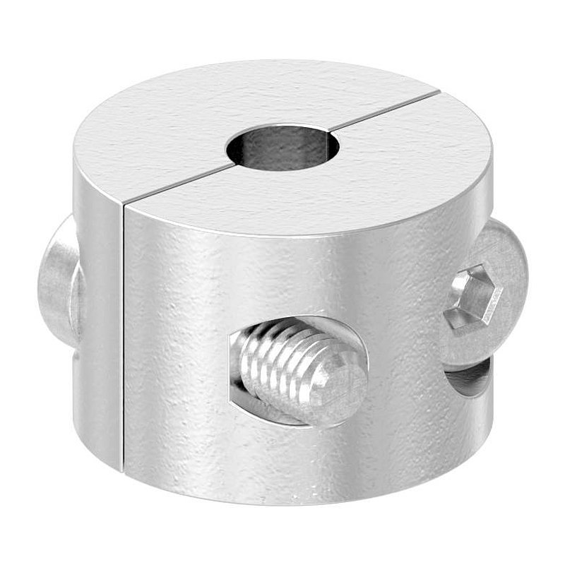 Rundklemme 2-teilig für Seil Ø 4mm, V4A