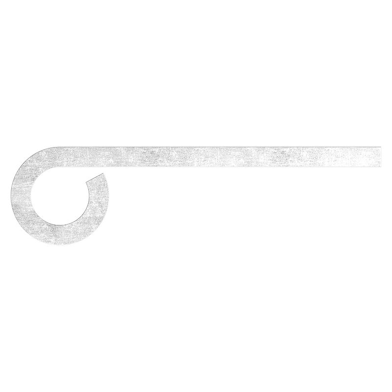 Anschweißband für Ø 13mm, L: 80mm