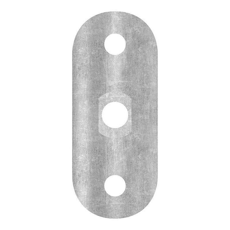 Handlaufanschlussplatte S235JR, Rohranschluss Ø 42,4 - 48,3mm