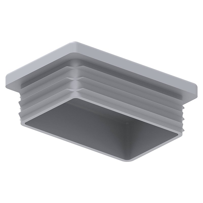 Plastic cap for rectangular tube 60x40mm