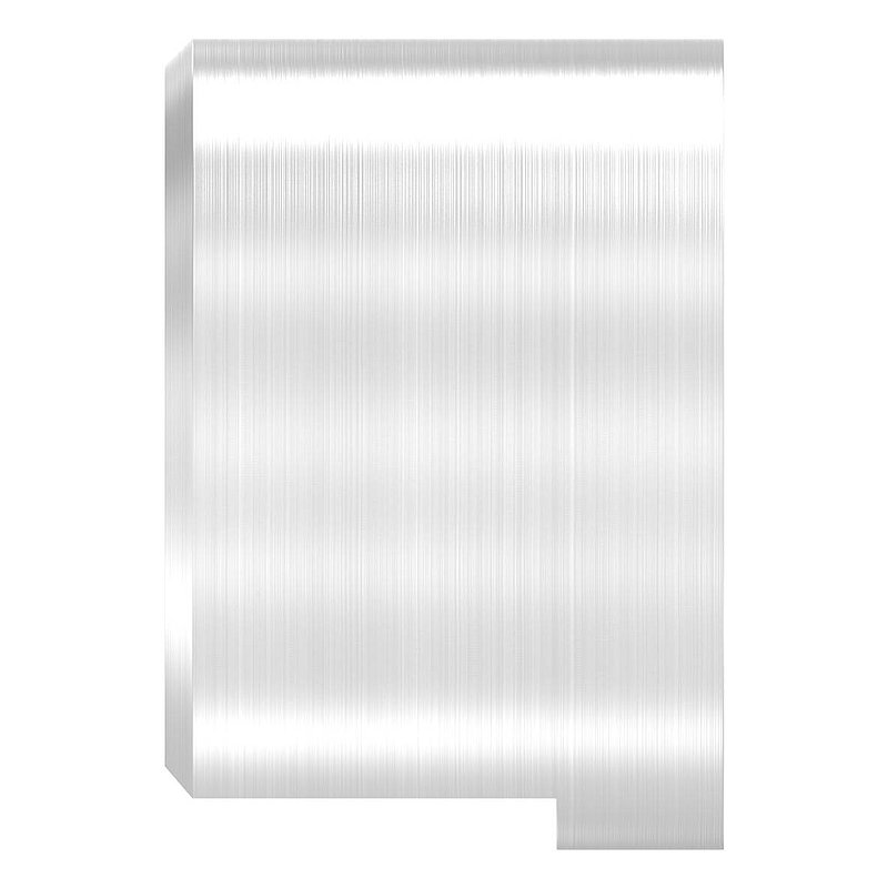 Wandbefestigung für Nutrohr 48,3mm, links, V4A