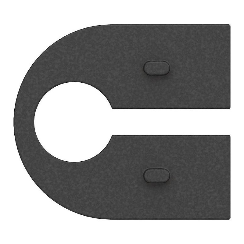 Rubber for Mod. 16, toughened safety glass 8mm