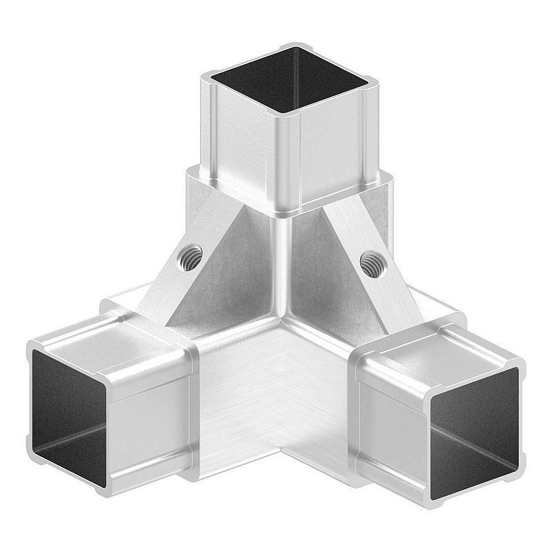 CORNECT® Ecke 90° mit Abgang, V2A