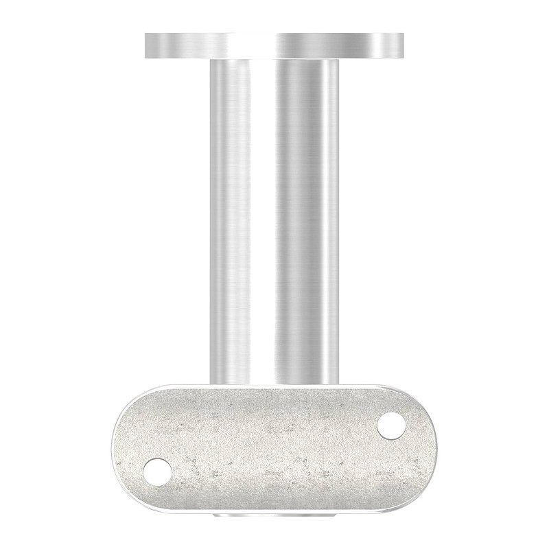 Handlaufhalter mit Gelenk, Handlaufanschlussplatte 42,4mm, V2A