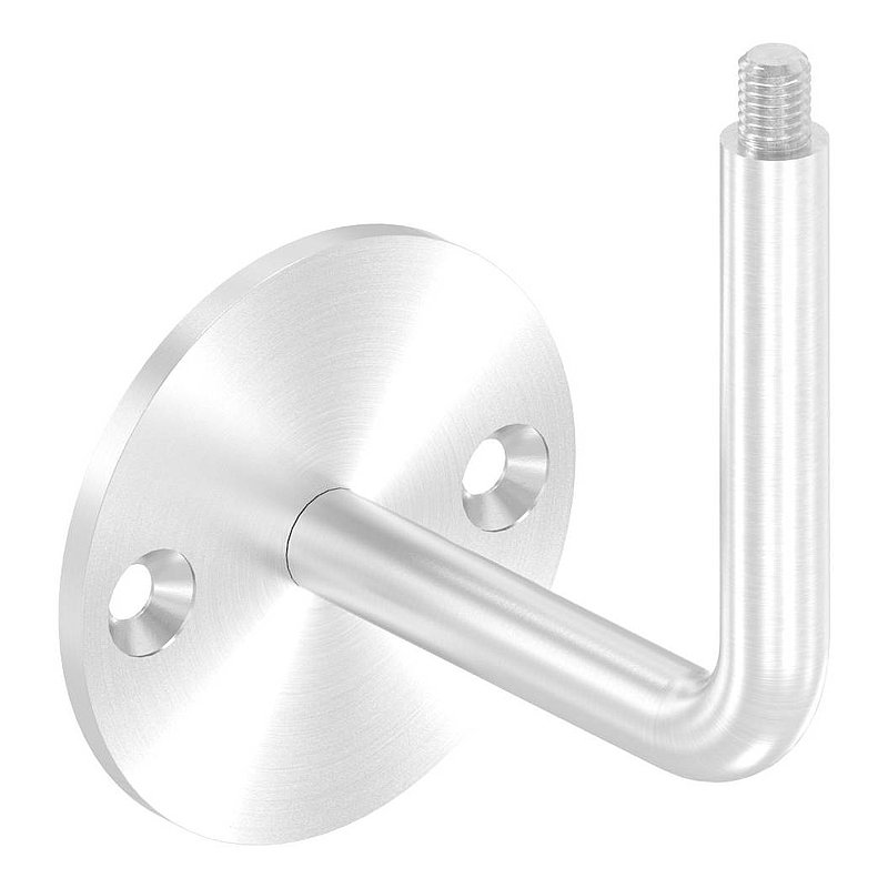 Handlaufhalter mit oben Außengewinde M8 (Ronde und Bügel verschraubt), V2A
