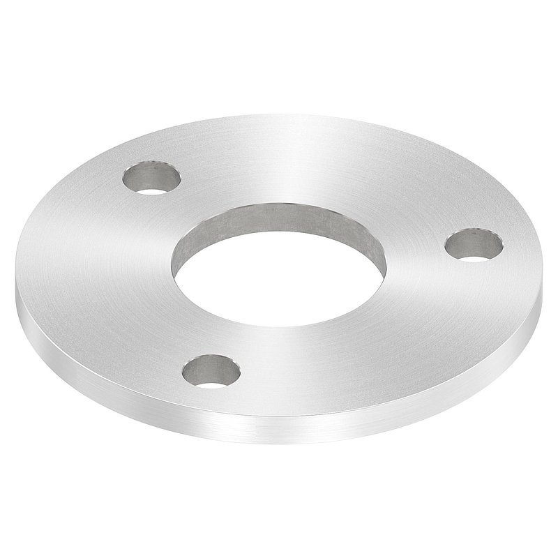 Ankerplatte Ø 120x8mm, mit Rundschliff, V2A
