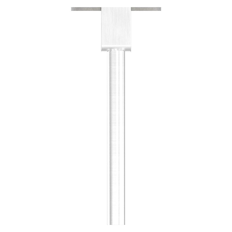 Goupille avec plaque de raccordement pour main courante LED, pleine, V2A