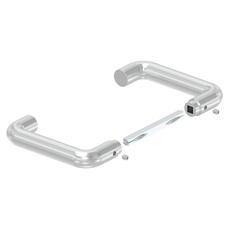 Türdrückerpaar, Aluminium