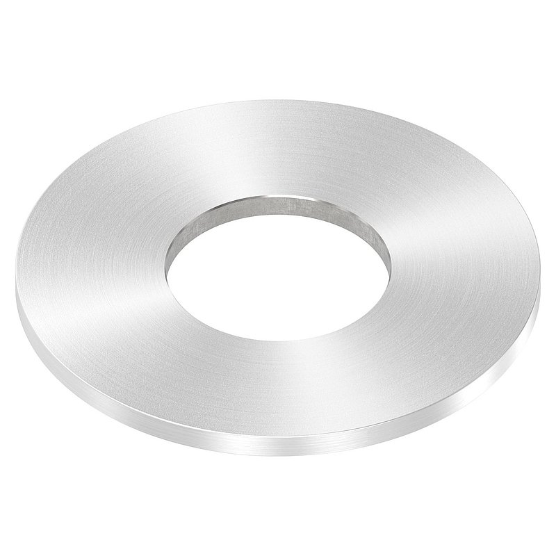 Ankerplatte Ø 80x4mm, mit Rundschliff, V2A