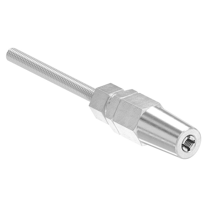 terminal fileté à monter soi-même pour câble Ø5mm et filetage M6, V4A