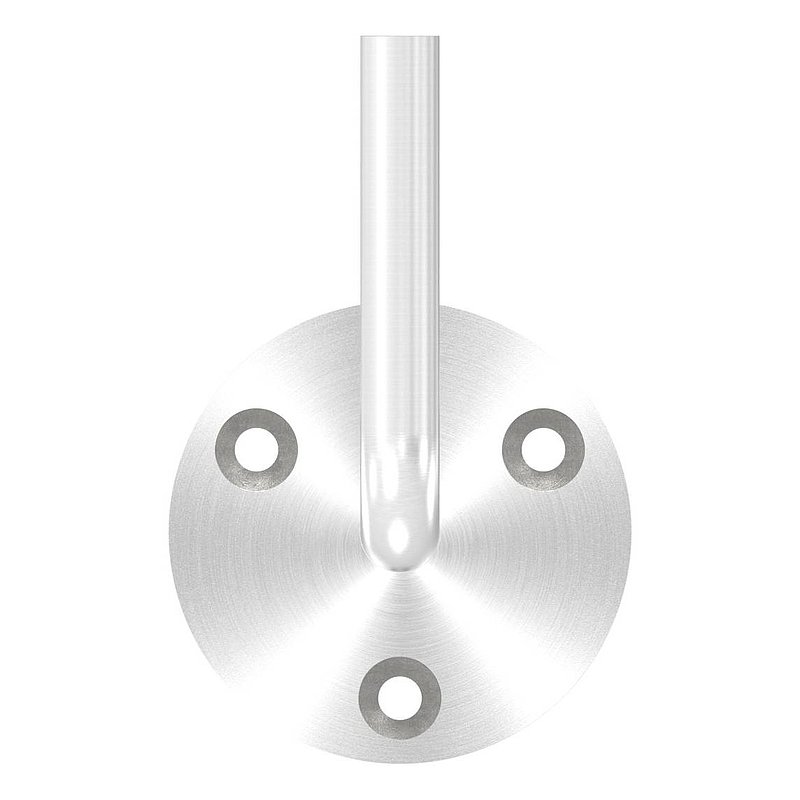 Handlaufhalter mit oben Innengewinde M6 (Ronde und Bügel verschweißt), V2A