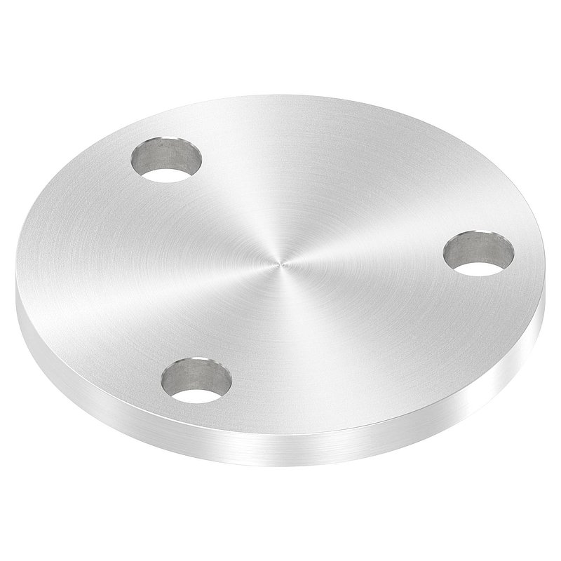 Ankerplatte Ø 100x8mm, mit Rundschliff, V2A