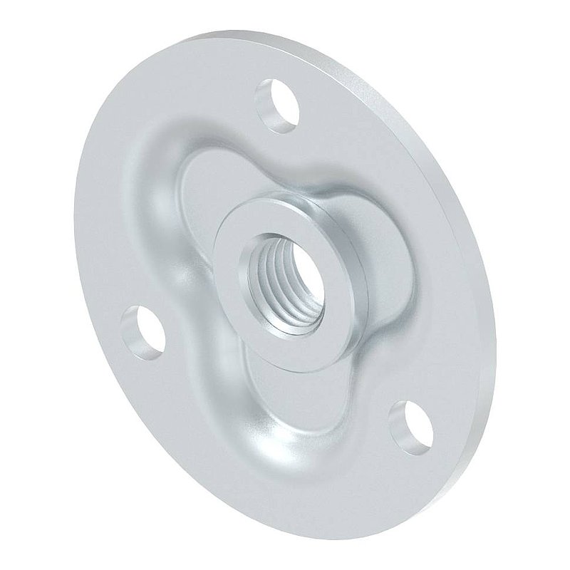 Verstellbare Mauerplatte für M20, verzinkt