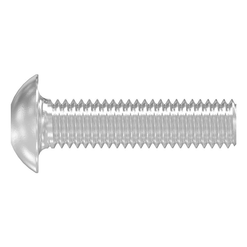 Round-head screw M5x20, AISI316, DIN 7380-1