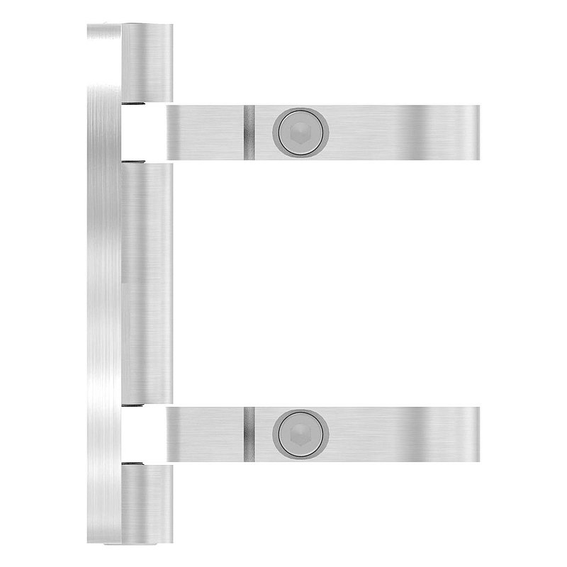 Wandbefestigung für Geländerpfosten 42,4mm, Ecke, V2A