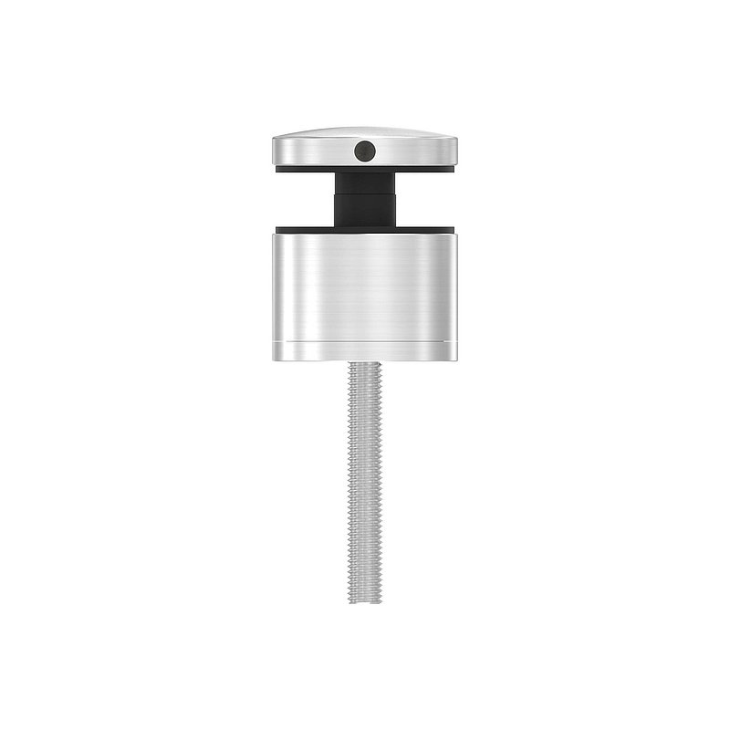 Glaspunkthalter 52mm, flach, verstellbar, V2A