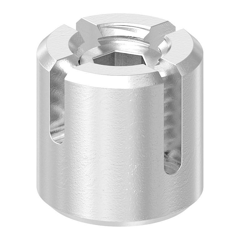 Kreuzklemme für Seil Ø 2mm, V4A