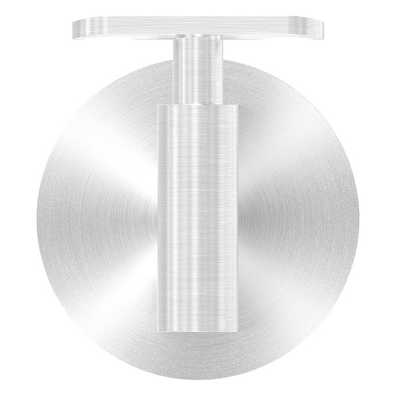 Sensa Design 2, for tube 42.4mm, for mounting on glass, AISI304