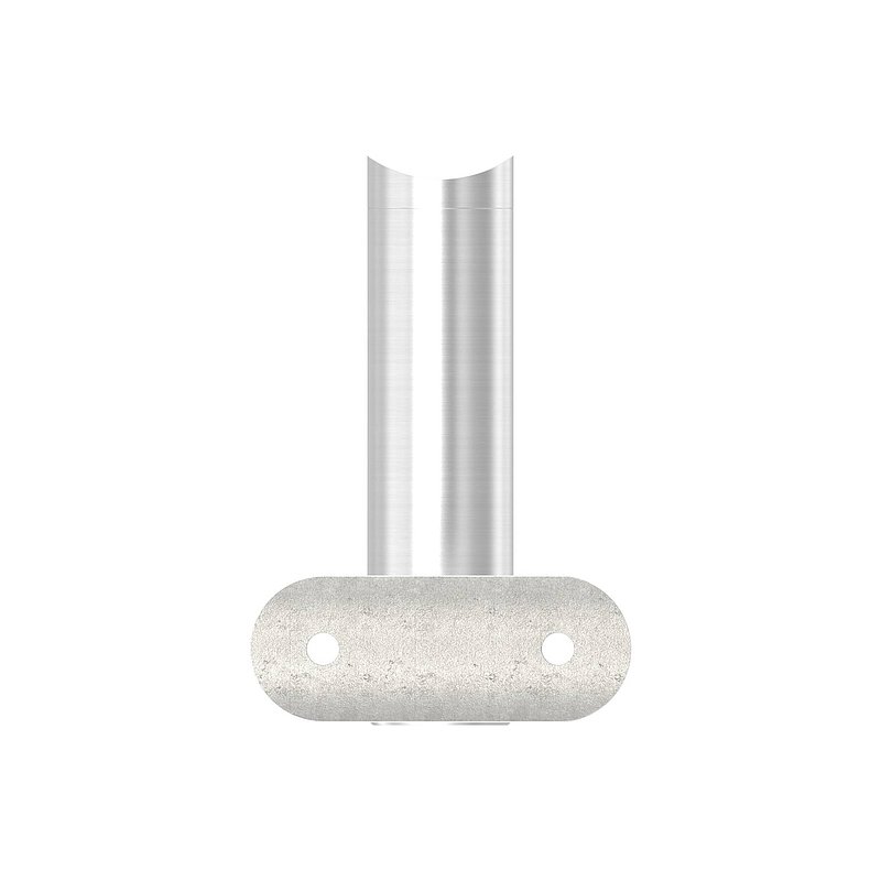 Handrail holder with joint, handrail connection plate 42.4 mm, AISI304