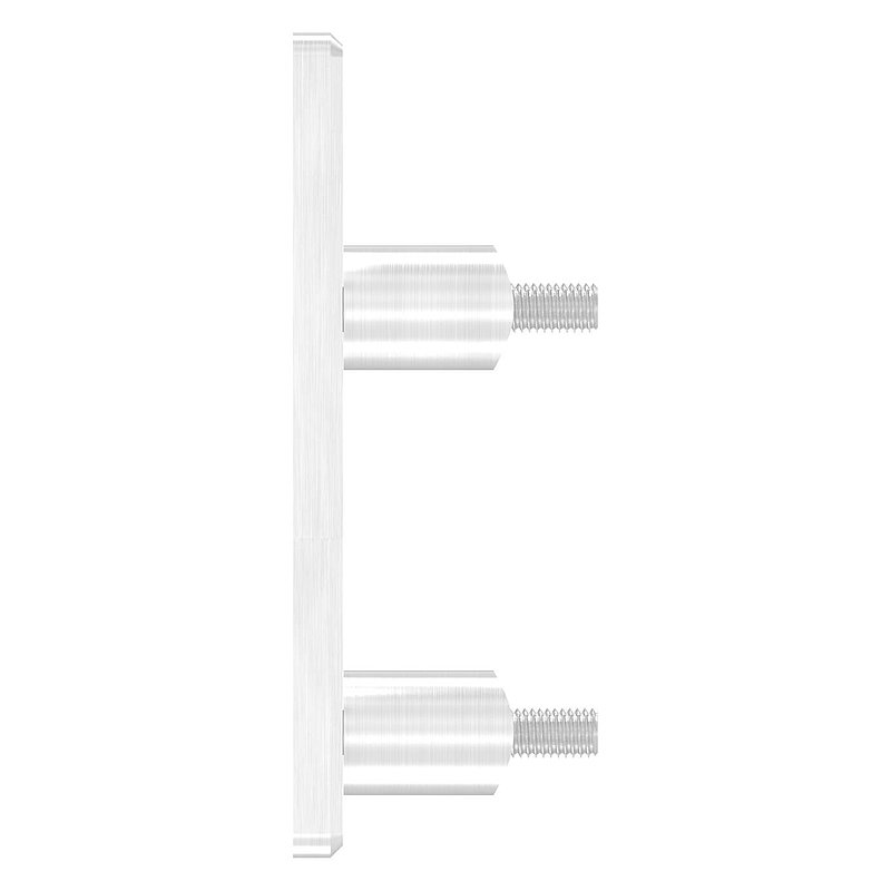 Wandbefestigung für Geländerpfosten 42,4mm, V2A