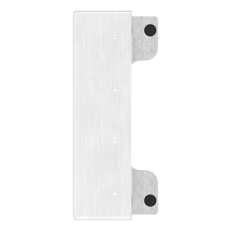 Edelstahlgegenkasten eckig, für Abstand 72mm, zum Anschweißen, 30mm, V2A