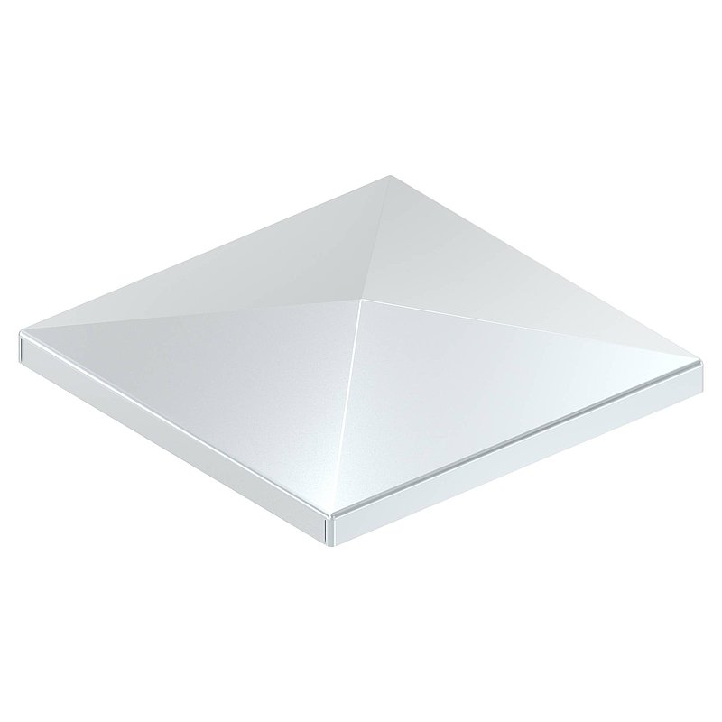Pfeilerbedecker für Rohr 100x100mm, verzinkt