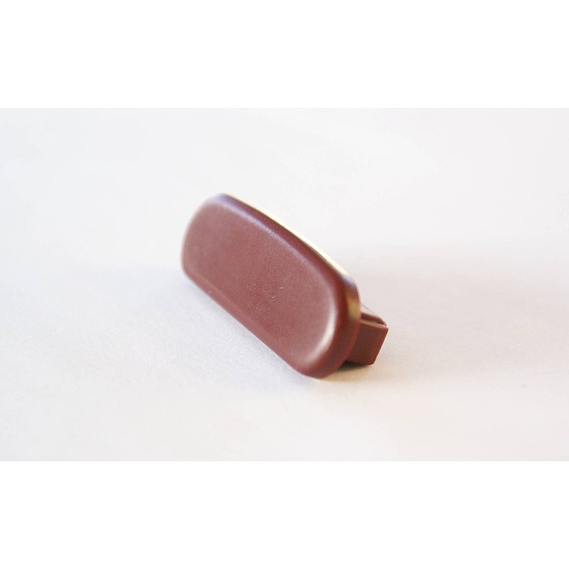 Endkappe für Kunststoffhandlauf für 40x8mm, weinrot
