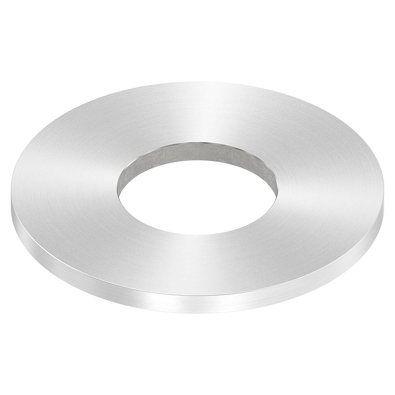 Ankerplatte Ø 100x6mm, mit Rundschliff, V2A