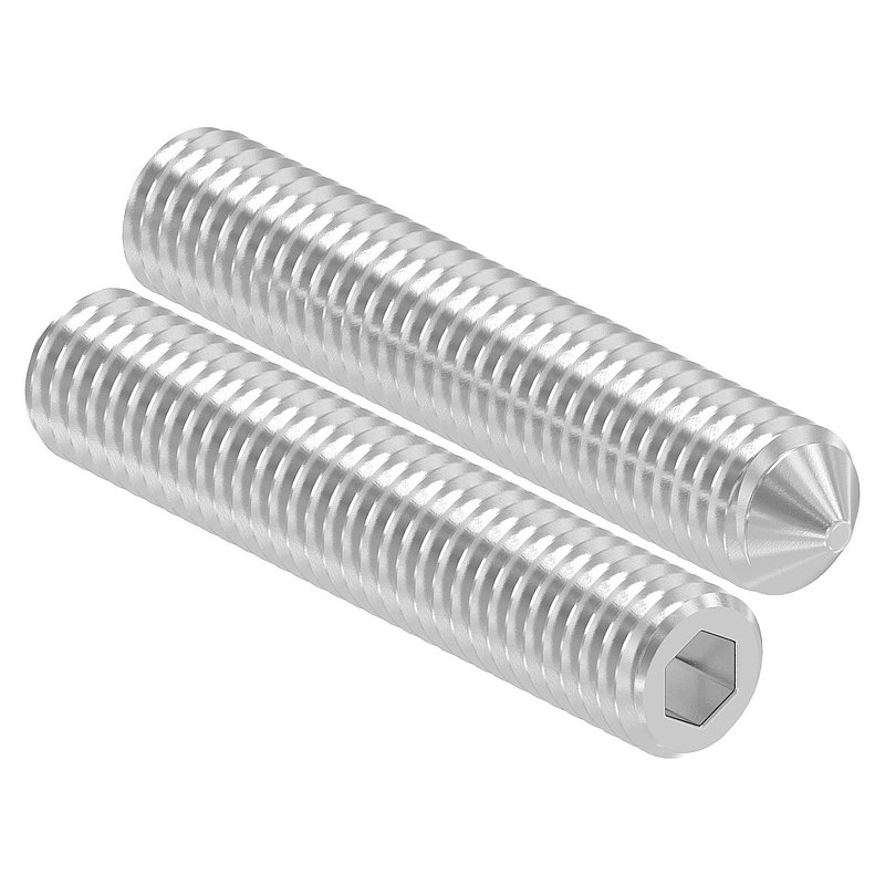 Gewindestift M8x45, V2A, DIN 914 / ISO 4027