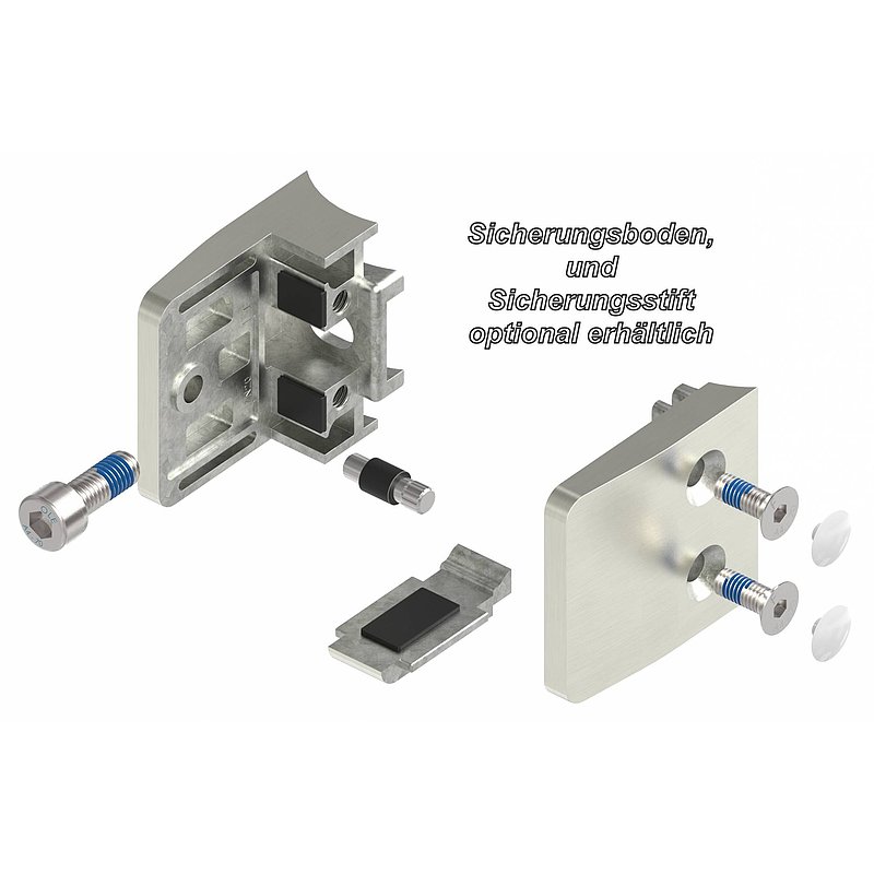 Glass clamp mod. 14, connection: 48.3mm, VA effect
