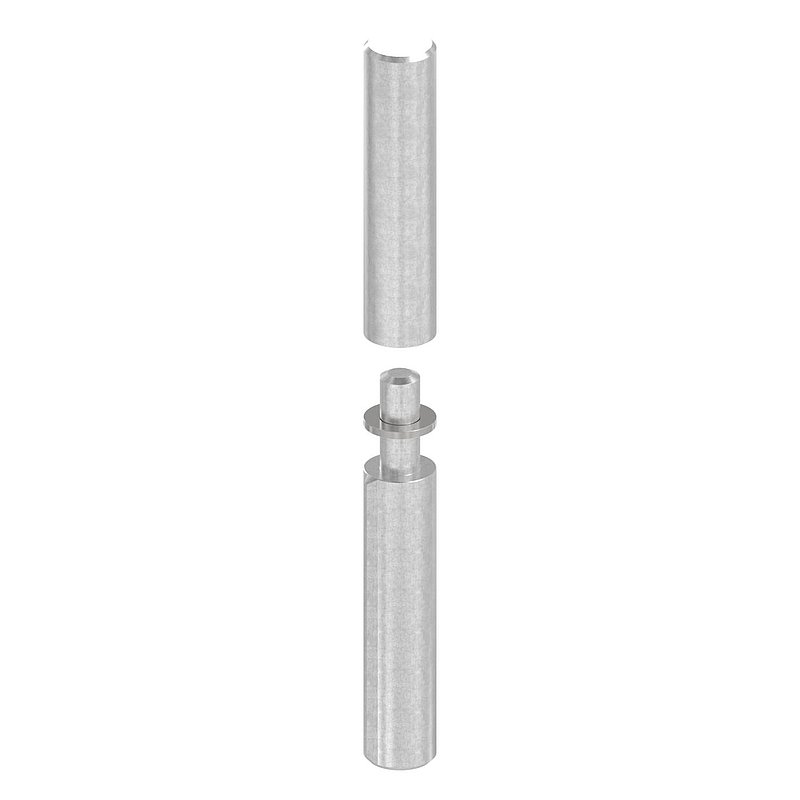 Anschweißband, L: 160mm, mit festem Stift, V2A