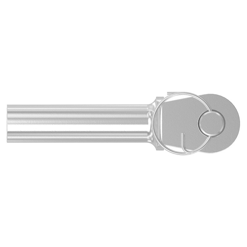 Fork terminal with internal thread M8 right, AISI316